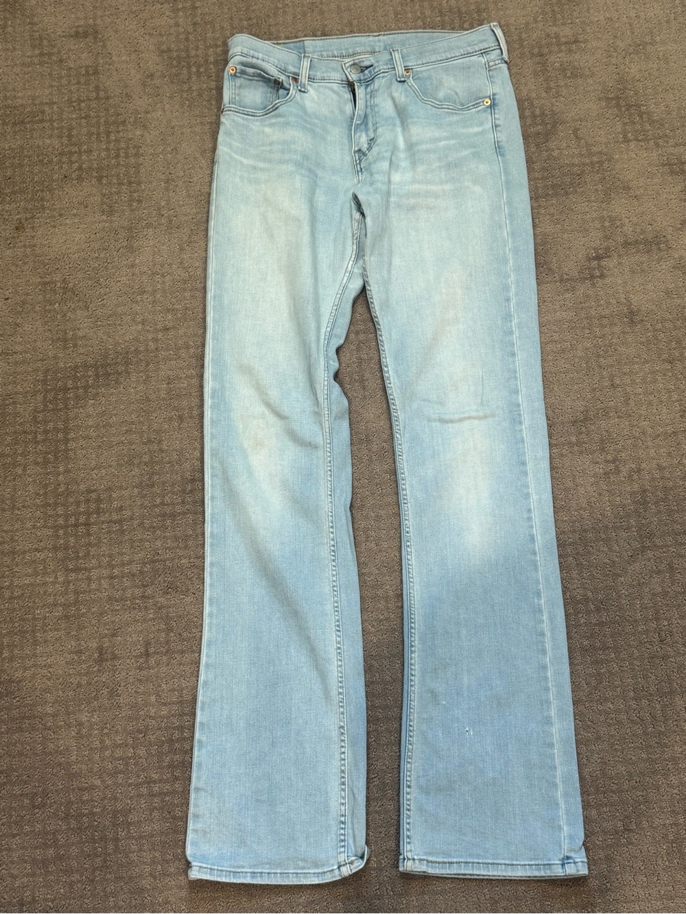 Levis 527 Slim Bootcut Light Wash Jeans Mens 32x38 Tall Light Blue - Picture 2 of 10